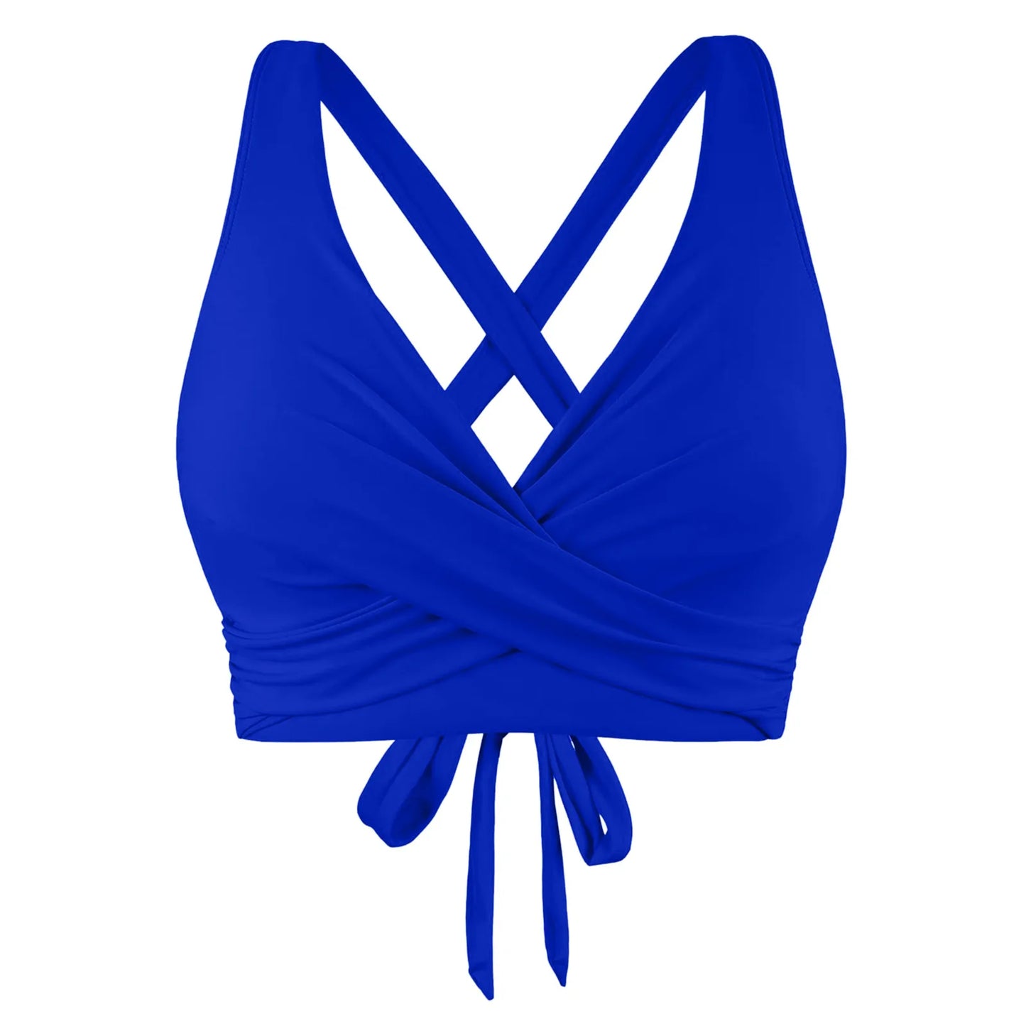 Women Lace Up Swimwear Tops Underwire Full Coverage Bikini Top Push Up Swim Crop Top Tie Back Bathing Suit Woman Swimsuits 수영복