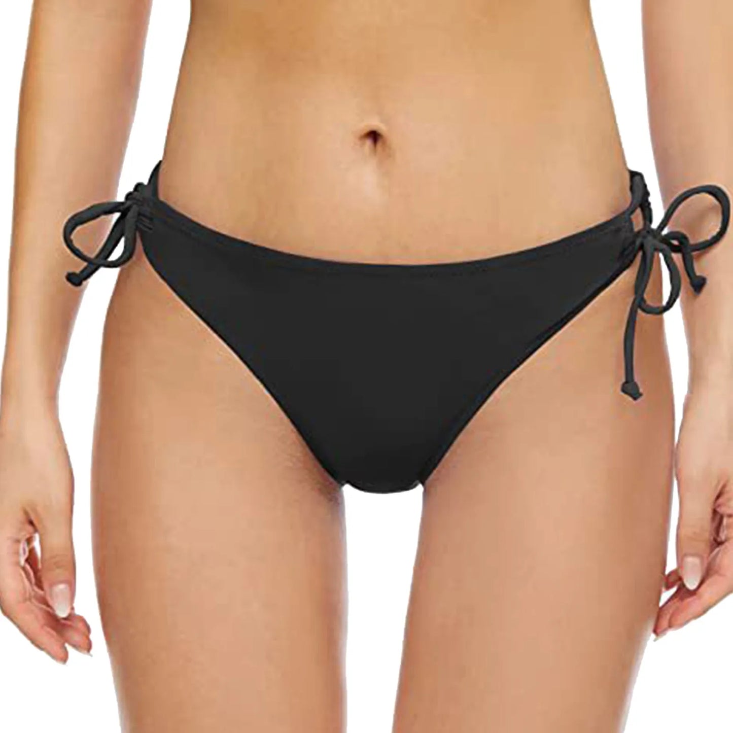 Low Waisted Sexy Classic Cut Bikini Bottom for Women Adjustable Side Tie Brazilian Beach Summer Intimate Thong Swim Trunks