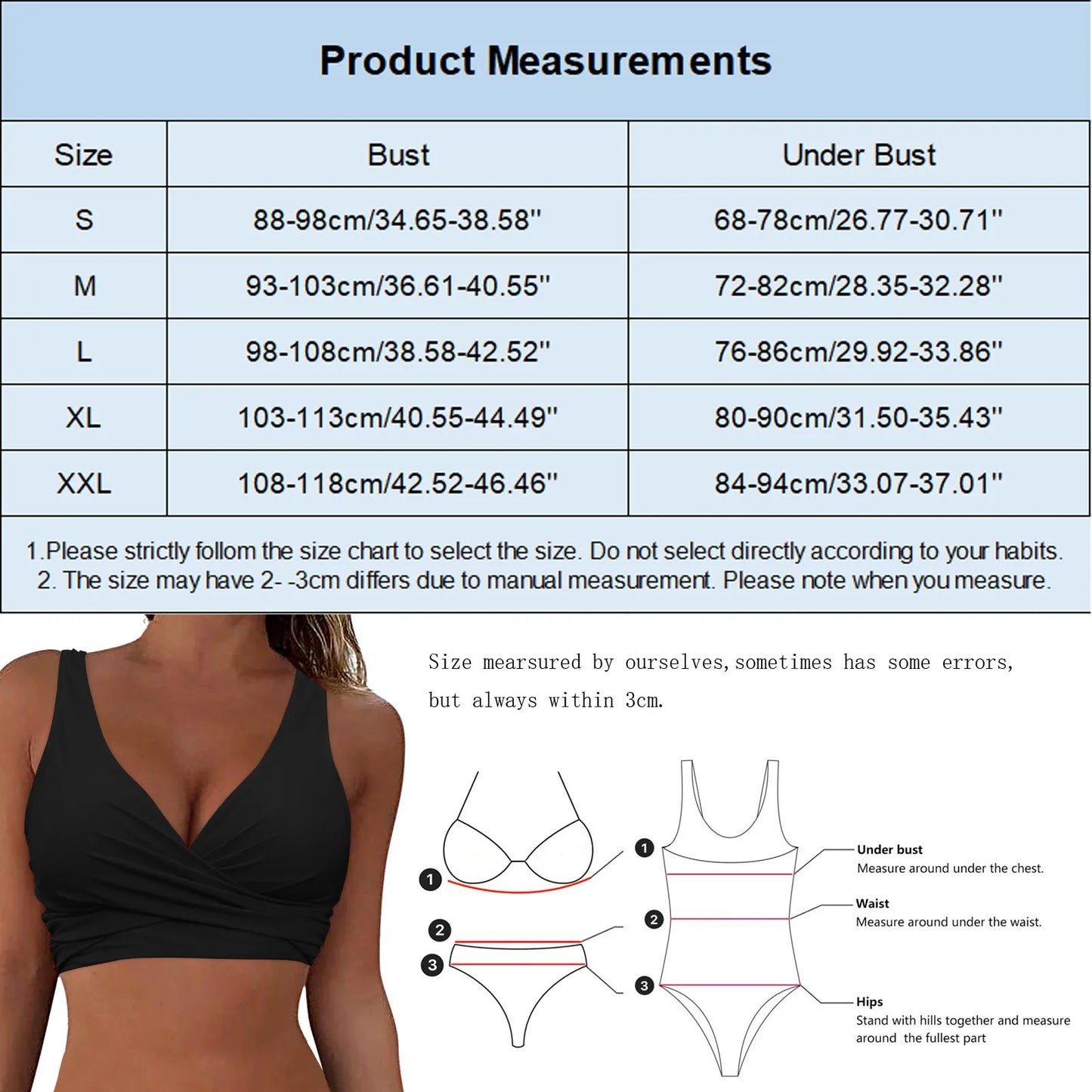 Women Lace Up Swimwear Bikini Tops Brazilian Sexy Cross Ruched Push Up Bandage Crop Top Tie Back Beach Bathing Suit Bra Summer