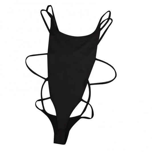 Women's Swimsuits 2021 Sexy Strappy Backless Women Solid Color Monokini One-piece Swimwear Bodysuit Female Swimwear Bodysuit