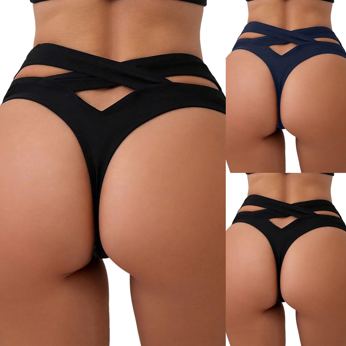 Women Sexy Low Waist Brazilian Bikini Bottom Swimwear Briefs Beachwear Brazilian Bikini swimsuit for women swimsuit woman 2024