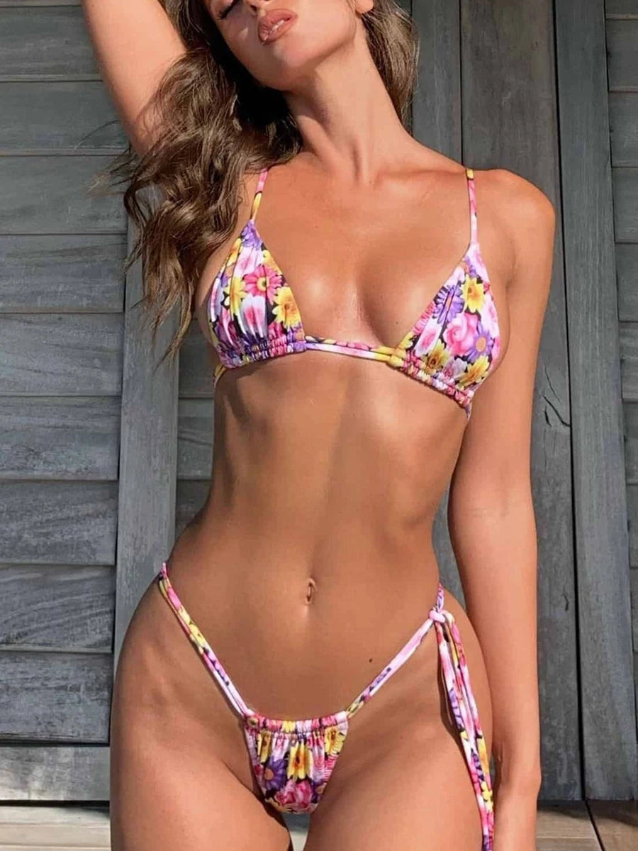 Sexy Women Bikini Micro Bikini Sets 2023 Push Up Female Swimsuit Thong Brazilian Swimwear Two Pieces Biquini Beach Swimming Suit