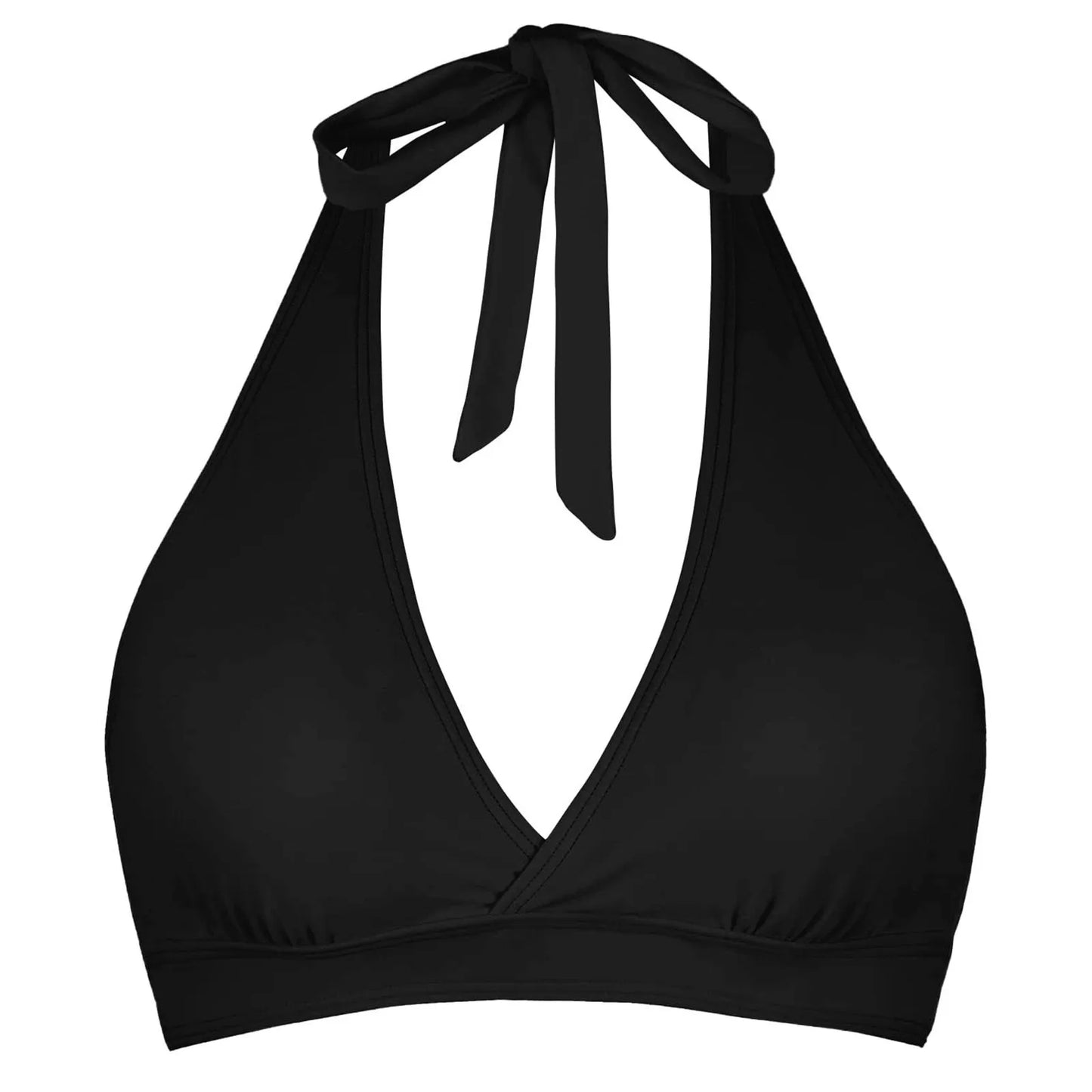 Women's Full Coverage Bikini Tops Lace Up Swimwear Solid Color Tops Underwire Push Up Swim Crop Top Tie Back Bathing Suit